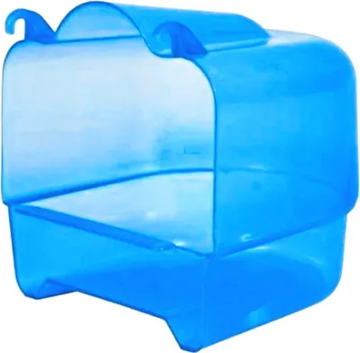 Immagine prodotto di Piscina acrilica BLU per pappagalli - da fissare alla gabbia per piccoli pappagalli o altri uccelli esotici