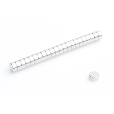 Produktbild von Neodym Magnete 4 x 2 mm 100 Stück  mm N38, Extrem stark, Magnettafeln, Kühlschränke, Whiteboards, DIY