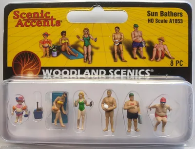 Sonnenbadende Figuren H0 1:87, Kunststoff, 1 Stück