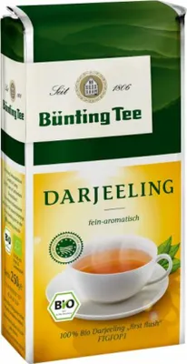 Zdjęcie produktu dla Bünting Büntig Darjeeling first flush sypka herbata drobno aromatyzowana 250g