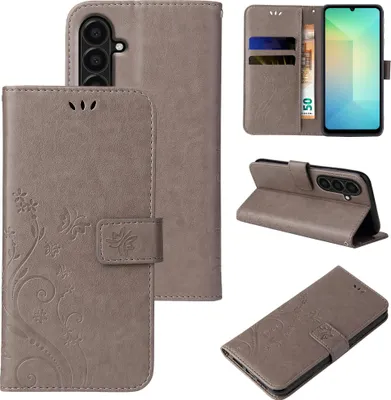 A collage of images showing a phone case from different angles and in different configurations.