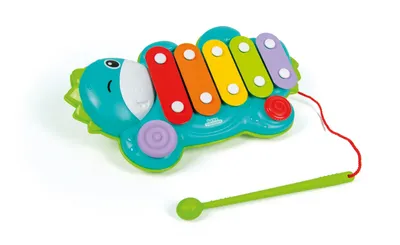 Obrázok produktu pre Clementoni Xylo Dino, Hračkársky hudobný nástroj, xylofón, 1,5 rok / roky, 413 g, Viacfarebný