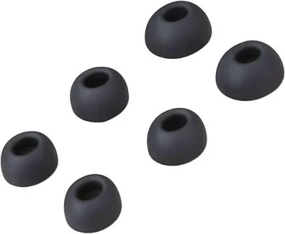 Productafbeelding van 3 Paar | Vervangende Siliconen Oordopjes compatibel met JBL Endurance Peak 3 Oordopjes | S/M/L 3 Verschillende Maten | Zwart