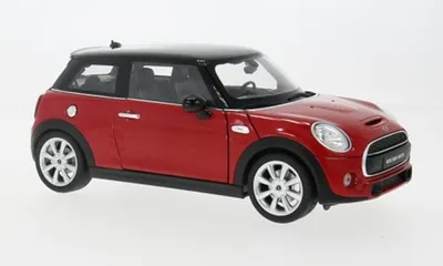 Produktbild von Welly WEL18050RED - 1/18 / Mini Cooper S, rot/schwarz, 2014 - Neu