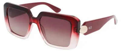Produktbild von Damen Sonnenbrille Rechteckig Vollrand Rot HPS68107 (3) 53mm Glasbreite