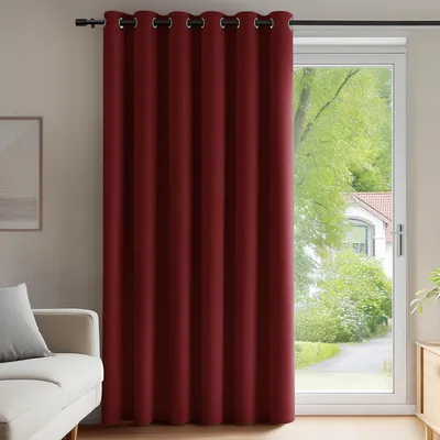 Immagine prodotto di Tenda oscurante con occhielli, tenda divisoria, opaca, isolante dal freddo, termoisolante, 280x200 cm, rossa, 1 pezzo