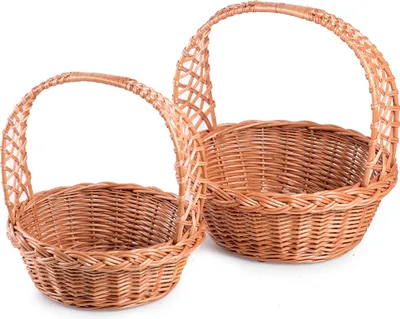 Produktbild von JIPRO® Weidenkorb für Geschenke Orom VI. - Ø 27cm x H 11/30(cm)