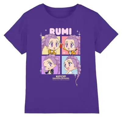 Image de T-shirt pour enfants "Huntrix" - Chasseurs de démons de la K-Pop - (Violet) - Modèle TV42926 (tailles 152-158)