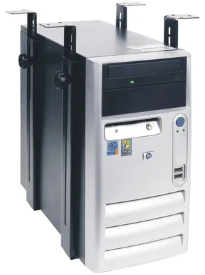 Zdjęcie produktu dla Dataflex Viewgo, Uchwyt na procesor montowany na biurku, Desktop, 35 kg, Czarny, Stal, Poziomy/Pionowy