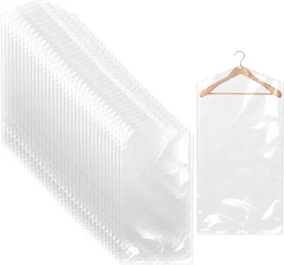 Immagine prodotto di 50 buste trasparenti per abiti, 60x90 cm, per completi e camicie