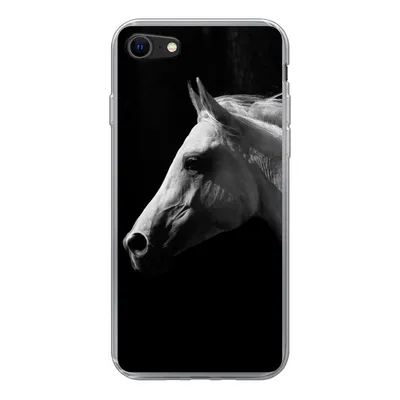 Produktbild von MuchoWow® Handyhülle Schutzhülle Hülle für iPhone SE 2022 Pferde - Tiere - Porträt Silikon Softcase Handy Hülle