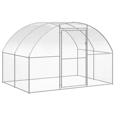 Obrázek produktu pro vidaXL Venkovní kurník 3x6x2 m Pozinkovaná ocel - Příbytky a ohrady pro malá zvířata