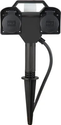 Produktbild von HEITRONIC Dubai mit Fernbedienung Höhe 21 cm schwarz 2-fach