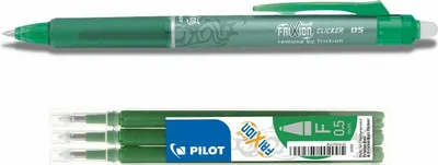 Produktbild von Frixion Clicker 0.5 grün + 3 Ersatzminen grün