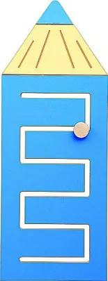 Immagine prodotto di Gioco da muro abilità motorie loop matita colorata blu