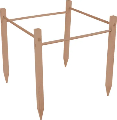 Produktbild von UNUS® Pflanzenstütze aus Holz, 50 cm hoch, natur Wetterfeste Rankenhilfe