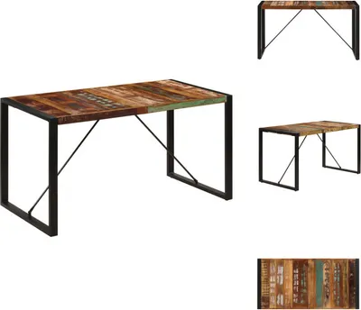 Produktbild von vidaXL Esstisch 140x70x75 cm Altholz Massiv -  Esstische