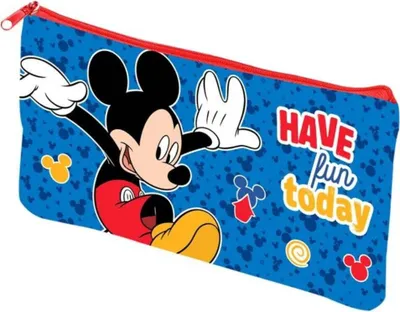 Produktbild von Micky Maus Etui für die Schule Federtasche Rund Stifteetui Kinder Tasche