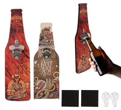 Zdjęcie produktu dla Zestaw otwieraczy do butelek do montażu na ścianę, idealny do domowego baru