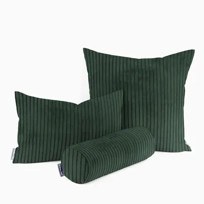 Produktbild von Kissenhülle Breitcord Baby Rib grün div Größen von SCHÖNER LEBEN. Größe 30x50cm (HxB) 30x50cm (HxB) Größe