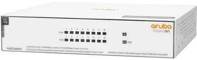 Productafbeelding van Netwerkswitch, direct klaar voor gebruik, met 8 Gigabit-poorten, CL4 PoE, 64W vermogen, model 1430