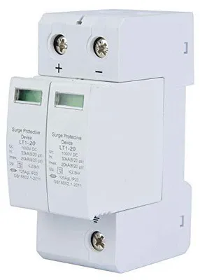 Obrázok produktu pre Ochrana proti prepätiam, 2P, DC 1000V, 20kA, nehorľavý polykarbonát, rozmer 90x49x36 mm