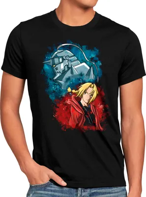Produktbild von style3 Elric Brothers Herren T-Shirt fullmetal japan anime cosplay roy brotherhood