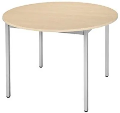 Produktbild von SODEMATUB Mehrzwecktisch ahorn, alu rund, Vierkantrohr alu, 110,0 x 110,0 x 74,0 cm