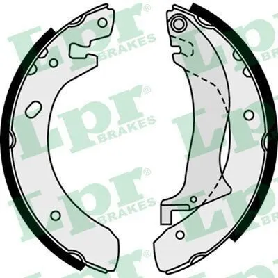 Produktbild von LPR Bremsbackensatz Trommelbremse Hinten für LAND ROVER Freelander SUV (L314) 254mm 07510