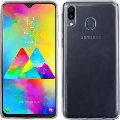 Zdjęcie produktu dla Etui silikonowe Basic kompatybilne z SAMSUNG GALAXY M20 (M205FD) Etui TPU Miękki pokrowiec na telefon komórkowy Ochrona Przezroczysty
