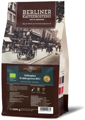 Produktbild von Berliner Kaffeerösterei - Äthiopien Waldespresso (1000g / Bohne)
