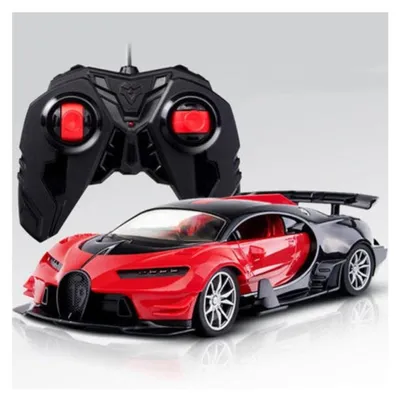 Produktbild von Ferngesteuertes Rennauto RC Auto mit LED-Licht und Stoßdämpfung.Farbe:Rot 2