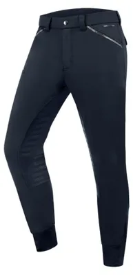 Image de E.L.T Pantalon d'équitation homme Marc Silicone Culotte homme bleu foncé 56