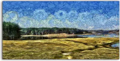 Produktbild von Coloray Canvas 100x50  Wandbild Leinwand Bilder Natur Landschaft Frühlings Meere