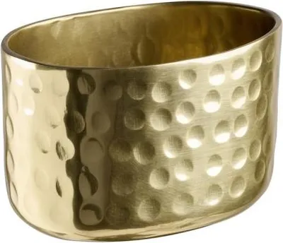Produktbild von APS 40687 Schale CRAFT, Alumnium, 8,5 x 6,5 cm, Höhe 5,5 cm, gehämmerte Oberfläche, Gold-Look