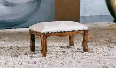 Image de Tabouret Designer Luxe Tabouret d'Appoint Textile Meuble Nouveau