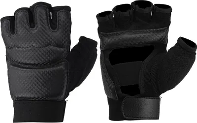 Immagine prodotto di Un paio di guanti da boxe mezzo dito nero taekwondo protezione della mano per l'allenamento sportivo fitness kickboxingm
