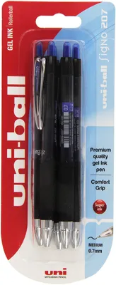 Produktbild von Uni-Ball Signo Gel 207, Schwarz, Blau