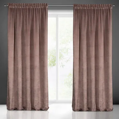 Obrázok produktu pre Záclona AIR tmavoružová 140x270 cm volánová páska
