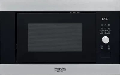 Image de Hotpoint MF20G IX HA.1 Noir, Acier inoxydable Gril Micro-ondes Intégré 20 l 800 W