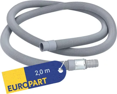 Produktbild von EUROPART Ablaufschlauchverlängerung 10006372 für Waschmaschine | Schlauchverlängerung, Verlängerungsschlauch, Ablaufschlauch-Addon, Erweiterungsschlauch, Ablaufschla