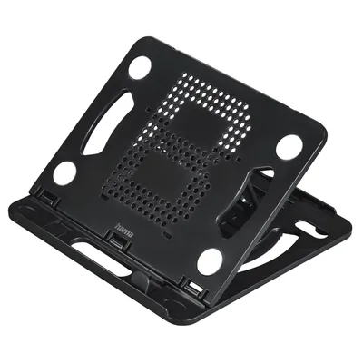 Produktbild von Hama Rotation, Laptop-Ständer, Schwarz, Kunststoff, 39,1 cm (15.4"), 360°, 220 mm