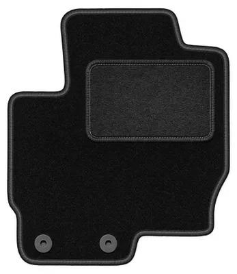 Obrázok produktu pre Velúrový koberec vodiča pre: Mitsubishi Colt VII 2008-2012 (hatchback) – 1 ks, čierny, na mieru – Wielganizator LUX