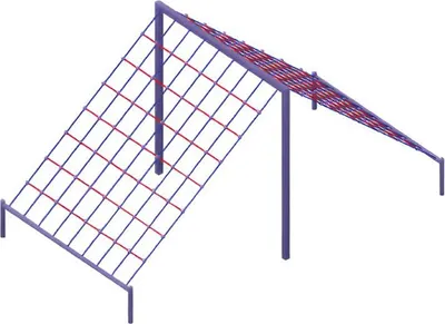 Immagine prodotto di Seilklettergerät Abenteuerseilbahn Schwebeseilkletterer Seilspielgerät Netzkegel