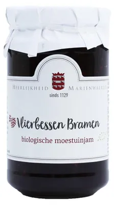 Immagine prodotto di Heerlijkheid Mariënwaerdt marmellata di Vlierbessen-Bramen biologica 270g, vegana, senza glutine