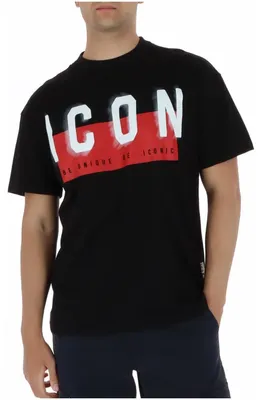 Produktbild von Icon IUT041 Herren T-Shirt Schwarz : Größe - L Größe: L