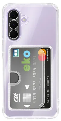 Produktbild von Avizar, Hülle mit Kartenfach und Stoßecken für Samsung Galaxy A57, Transparent