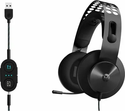 Zdjęcie produktu dla Lenovo Legion H500 Pro, Przewodowa, Gaming, 20 - 20000 Hz, 350 g, Zestaw słuchawkowy, Szary