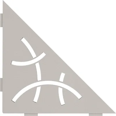 Obrázok produktu pre Schlüter SES1D6TSBG-E-S1 Ablage Curve 210x210mm Beigegrau