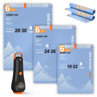 Vakuum-Aufbewahrungsbeutel 20er Set mit elektrischer Pumpe